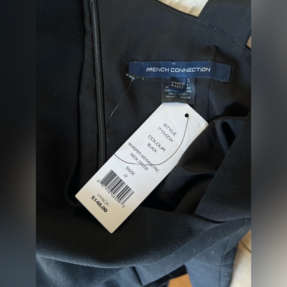 French Connection - NWT Whisper Asymmetrical Neck Skater Dress - Picture 7 of 7